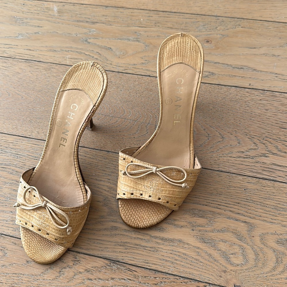 vintage chanel mules